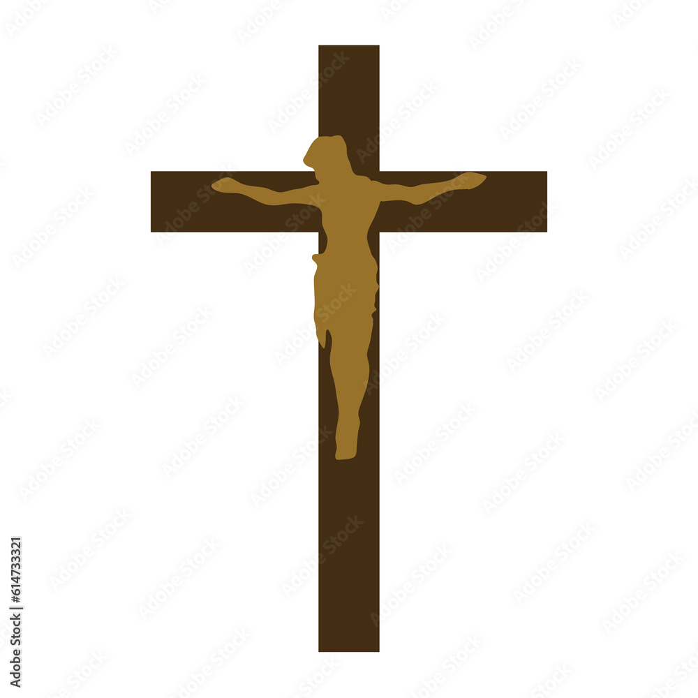 Religious Cross Icon vector illustrations