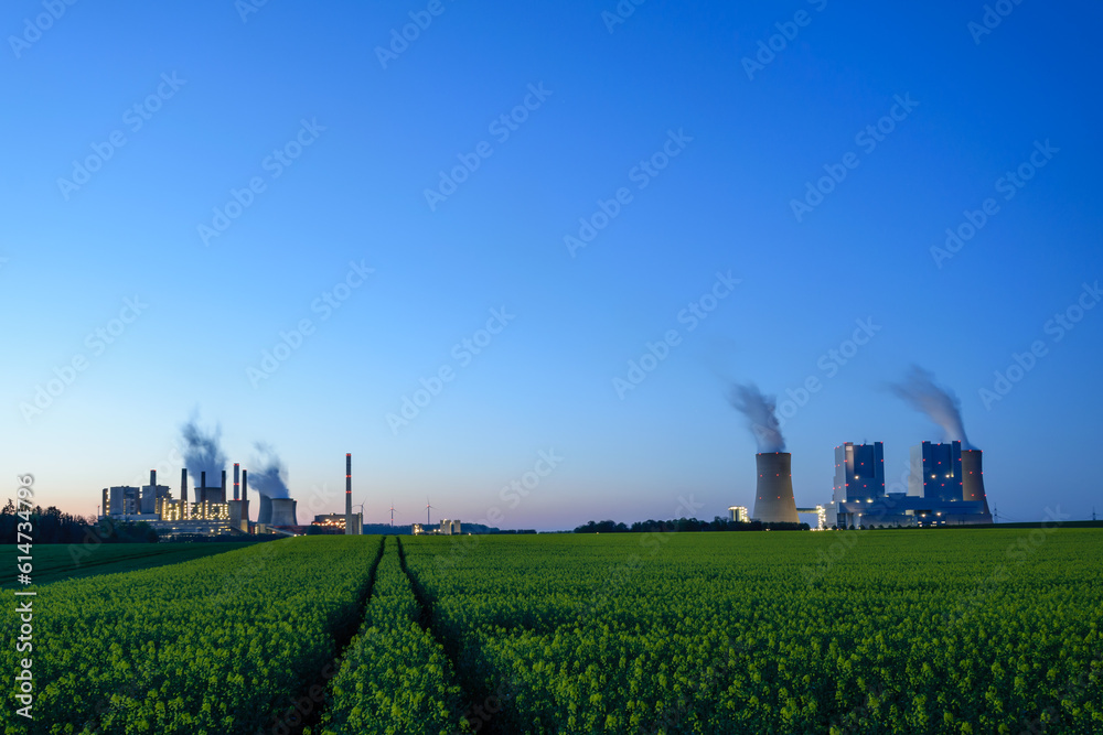 old and new coal power plants in Germany
