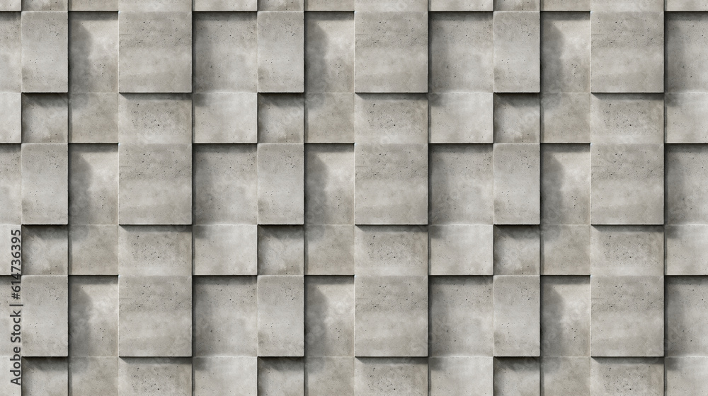 Seamless pattern of concrete, created with generative AI technology