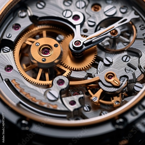 Wallpaper Mural A macro photograph of a luxury watch, capturing the fine details of the watch face and the craftsmanship . Generative AI Torontodigital.ca
