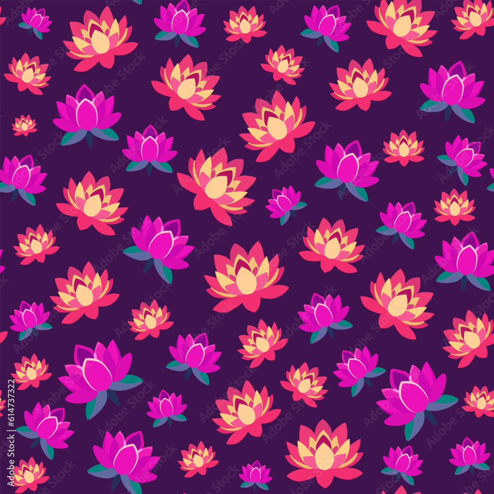 Flourish seamless pattern decorative abstract background illustration