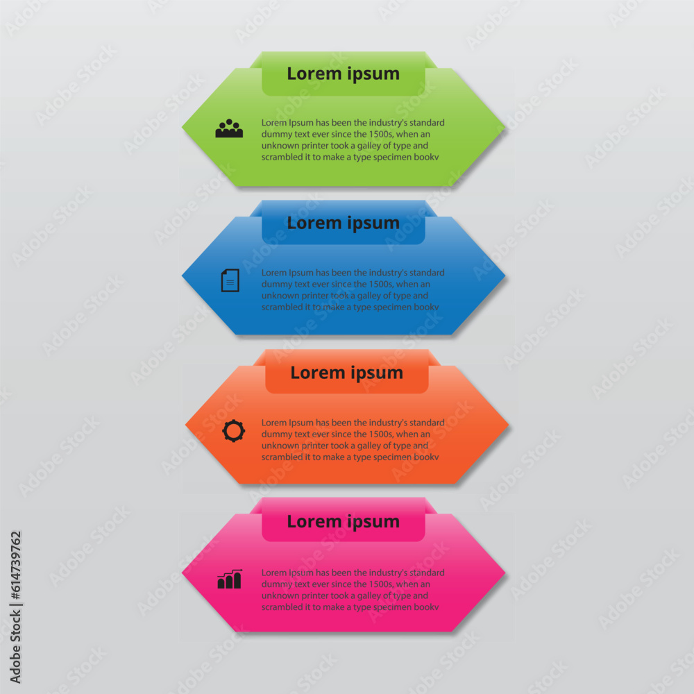Business Infographic design template Vector with icons and 4 options or steps Business Infographic design template Vector with icons and 4 options or steps