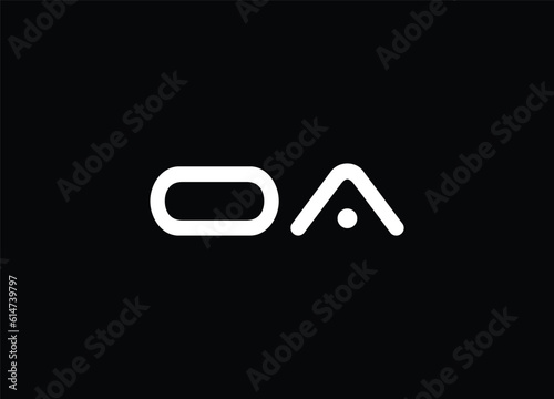 Initial Letter OA, AO logo design, and company logo
