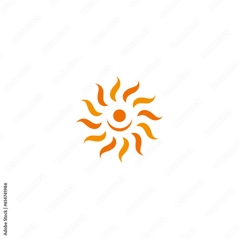 sun logo vector icon illustration sun logo vector icon illustration