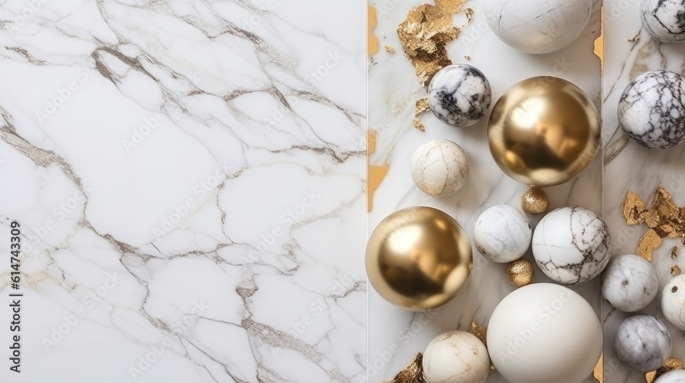 Fototapeta premium marble background with gold elements