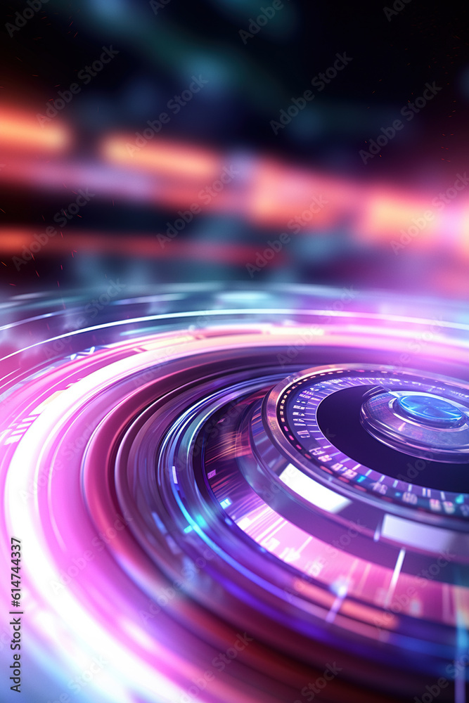 Futuristic abstract background. Glowing spinning light traces. Futuristic abstract background. Glowing spinning light traces.