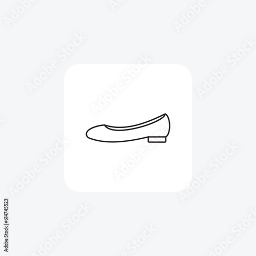 Ballet Flat Graceful Flats Minimalist Flat Icon

