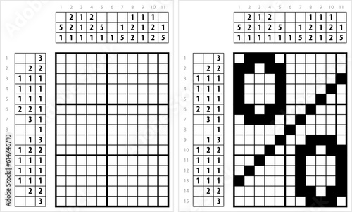 Percentage Icon Nonogram Pixel Art M_2306002