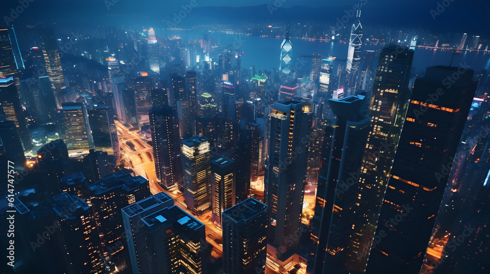 Obraz premium city skyline