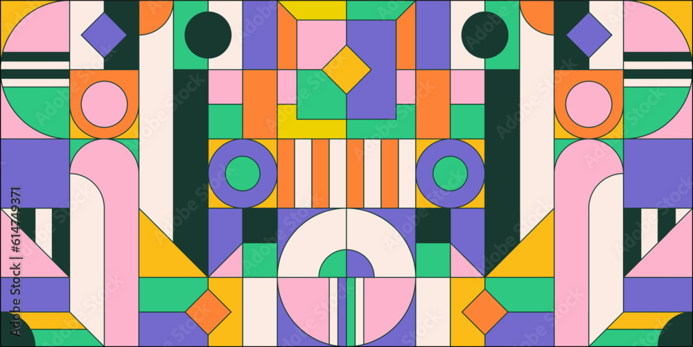 Modern abstract geometry pattern. Geometric minimalist design.