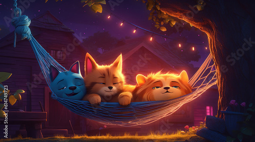 The photo depicts an adorable scene of a puppy and a kitten cuddled together, showcasing the pure innocence and sweetness of their bond. Their tiny bodies rest comfortably against each other, creating