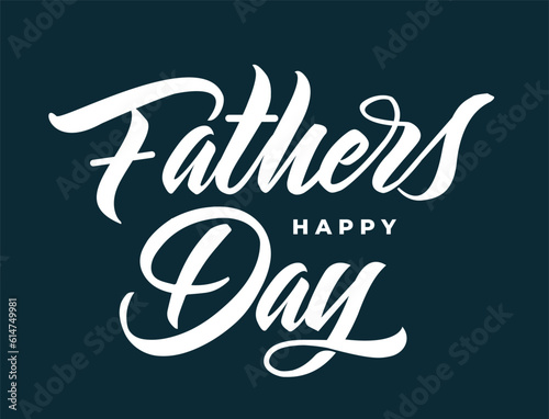 happy father's day. text. typographic. vector