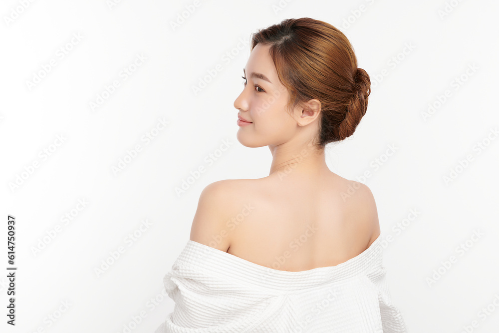 Beautiful young asian woman with clean fresh skin on white background, Face care, Facial treatment, Cosmetology, beauty and spa, Asian women portrait. Beautiful young asian woman with clean fresh skin on white background, Face care, Facial treatment, Cosmetology, beauty and spa, Asian women portrait.