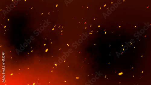 flame spark particle night abstract, campfire danger, burning fire effect, hell inferno smoke sparkle element inferno, hot, light fireplace magic fuel