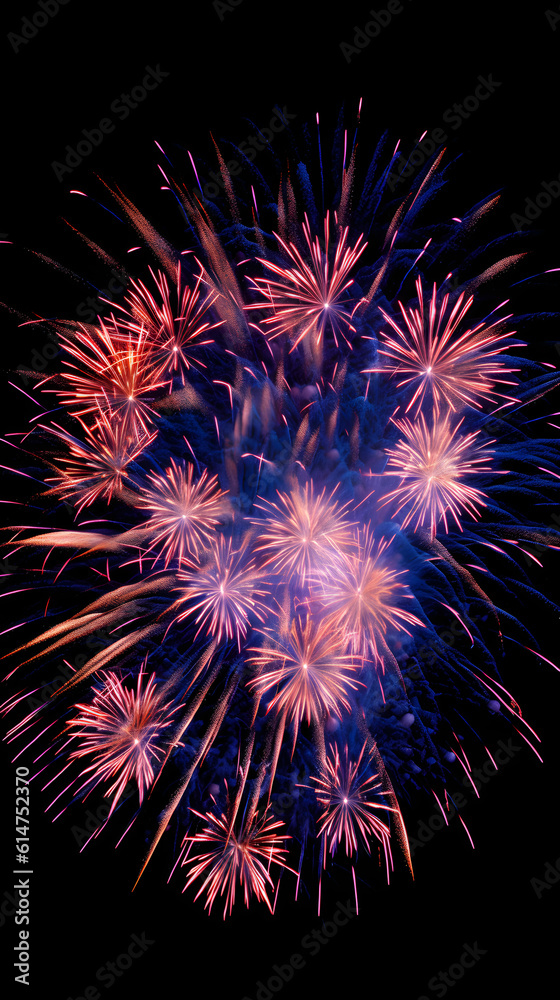 Beautiful Fireworks in The Night Sky Beautiful Fireworks in The Night Sky