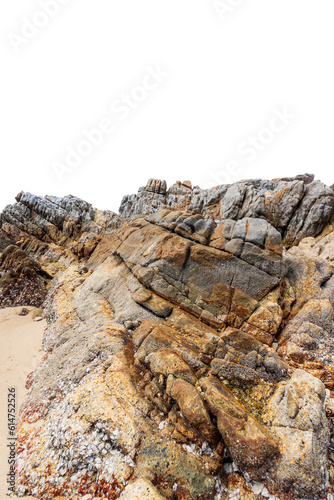 Big rock isolated on white. This has clipping path.