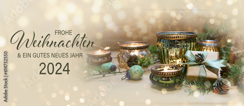 Christmas greeting card wit...