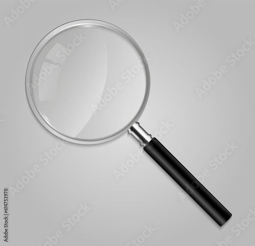 Magnifying glass, big tool instrument icon