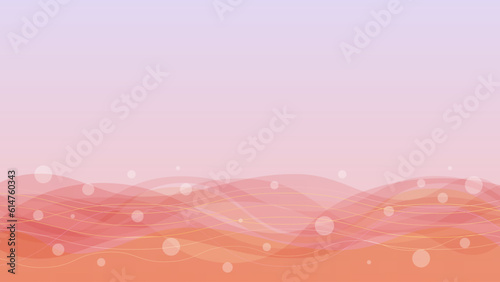 波のようなピンクと紫のウェーブラインのベクター背景画像