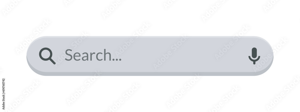 Light minimal internet browser search engine. Search bar for ui ux design and web site. Search address and navigation bar icon. Isolated on white background, Vector illustration. EPS 10 Light minimal internet browser search engine. Search bar for ui ux design and web site. Search address and navigation bar icon. Isolated on white background, Vector illustration. EPS 10