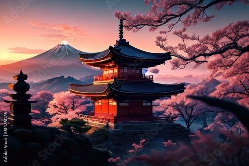 Sights of ancient civilizations, beautiful world landscape, generative ai, ai generated art	

