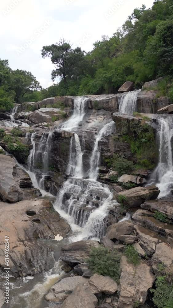 Amazing powerful waterfall in the jungle of northern Thailand in Chiang Mai Province. Amazing powerful waterfall in the jungle of northern Thailand in Chiang Mai Province.