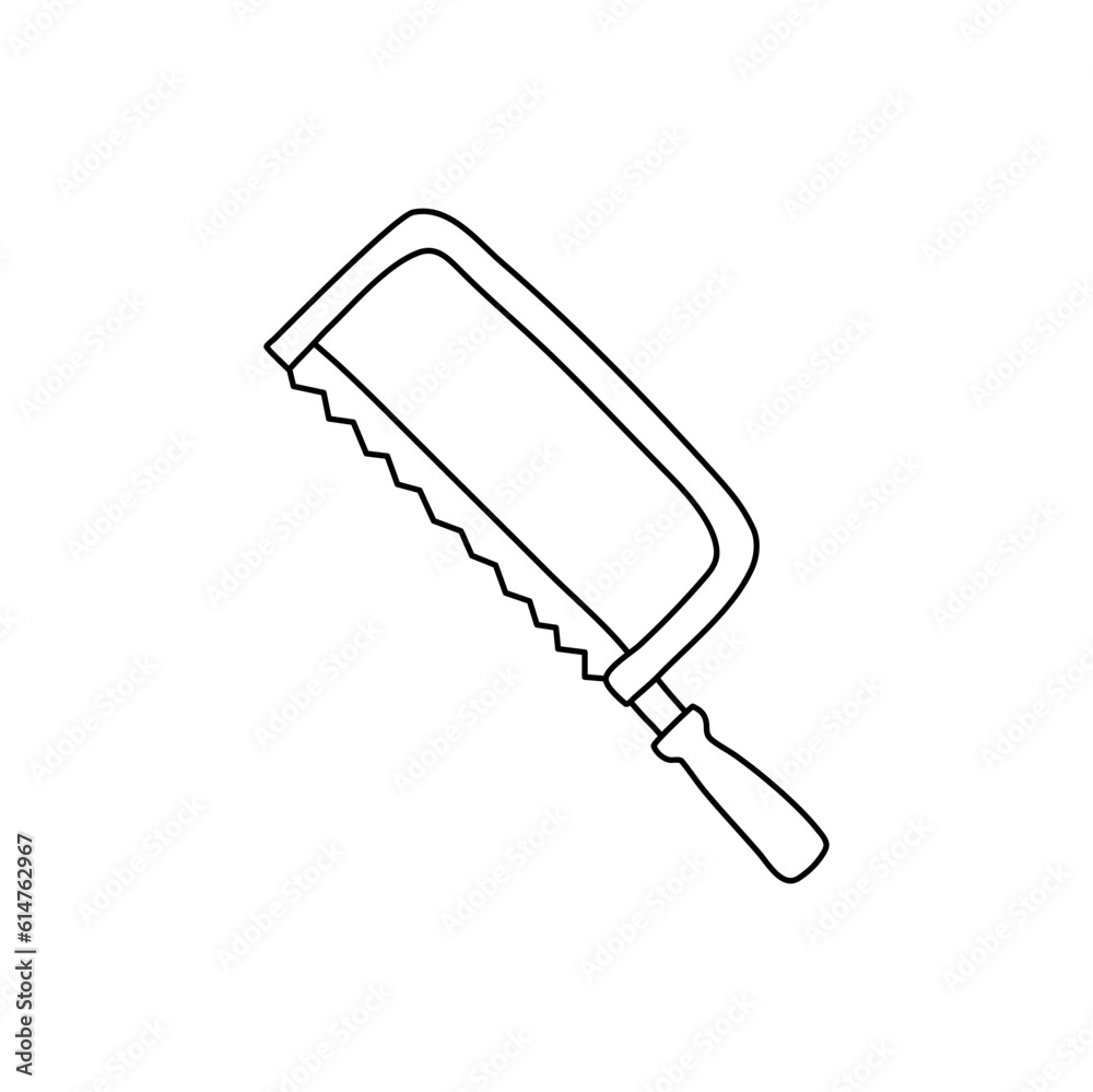 Doodle saw icon in vector. Hand drawn saw icon in vector Doodle saw icon in vector. Hand drawn saw icon in vector
