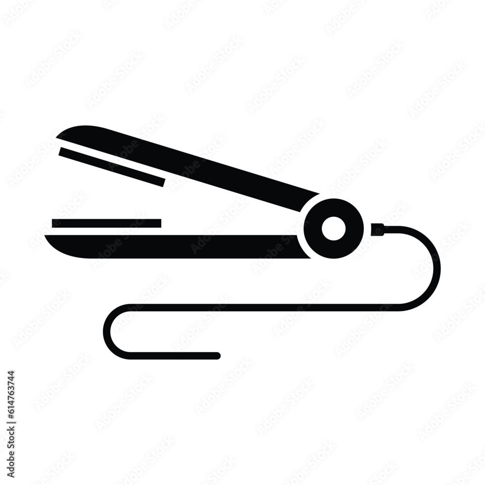 hair iron icon vector design template in white background hair iron icon vector design template in white background