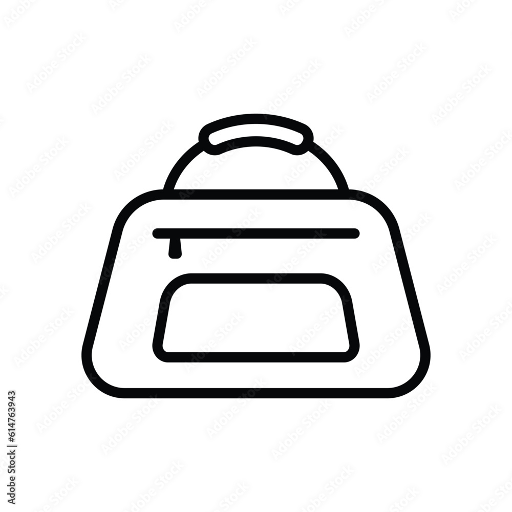 sport bag icon vector design template in white background sport bag icon vector design template in white background