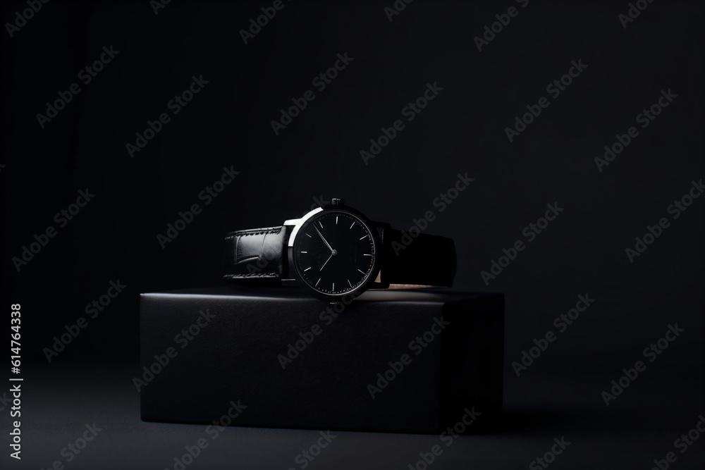 A single, perfectly designed minimalist watch on a white background, highlighting its sleek and simple design . Generative AI A single, perfectly designed minimalist watch on a white background, highlighting its sleek and simple design . Generative AI