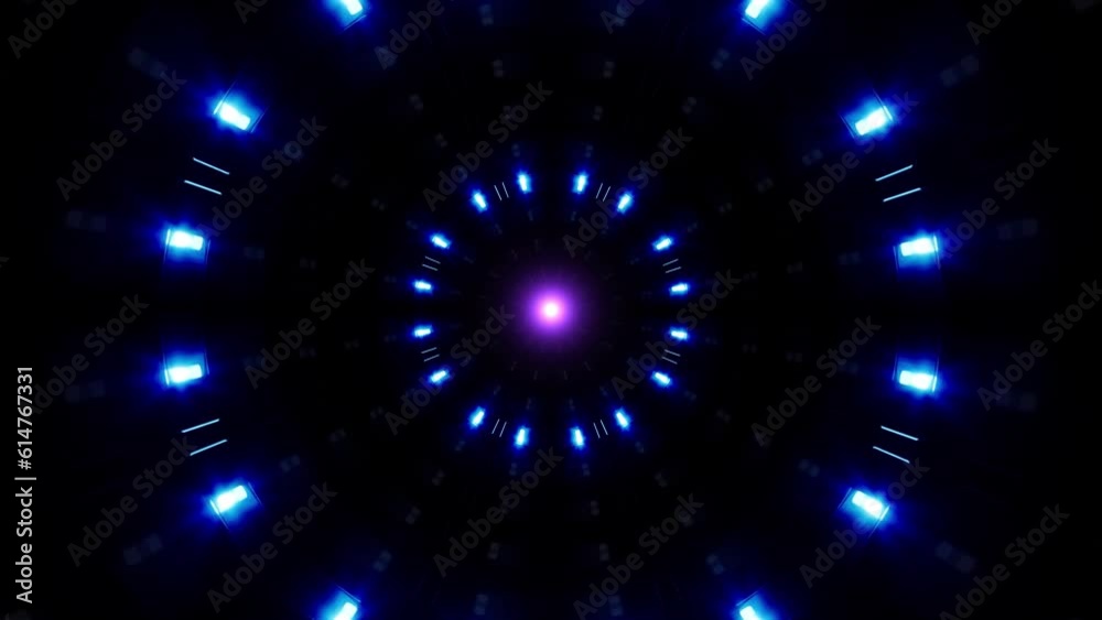Flickering back and forth Neon Lights Lamps VJ Loop