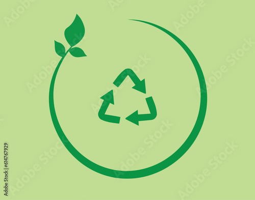recycling symbol, taking care of the environment is something important