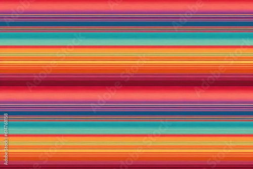 Blanket stripes seamless vector pattern. Background for decor or ethnic mexican fabric pattern. Ai generative