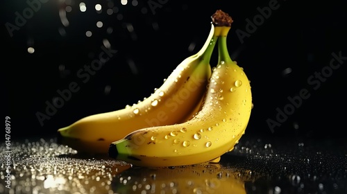 Banana in Water splash