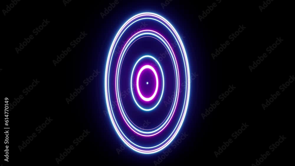 Striped Neon Lights Portal Overlay Background Loop Striped Neon Lights Portal Overlay Background Loop