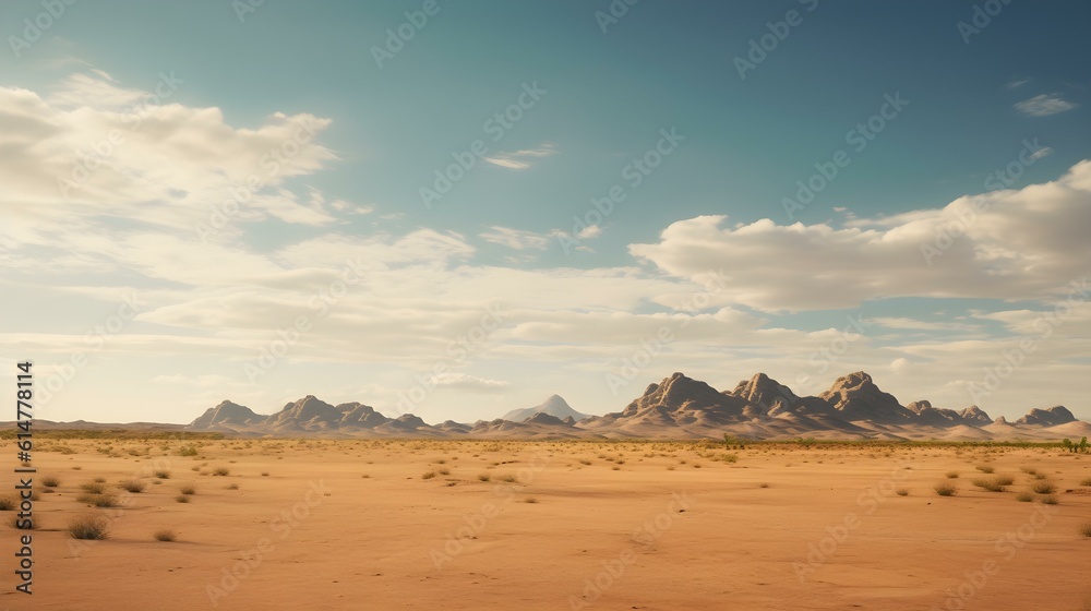 Desert Landscape with Mirage