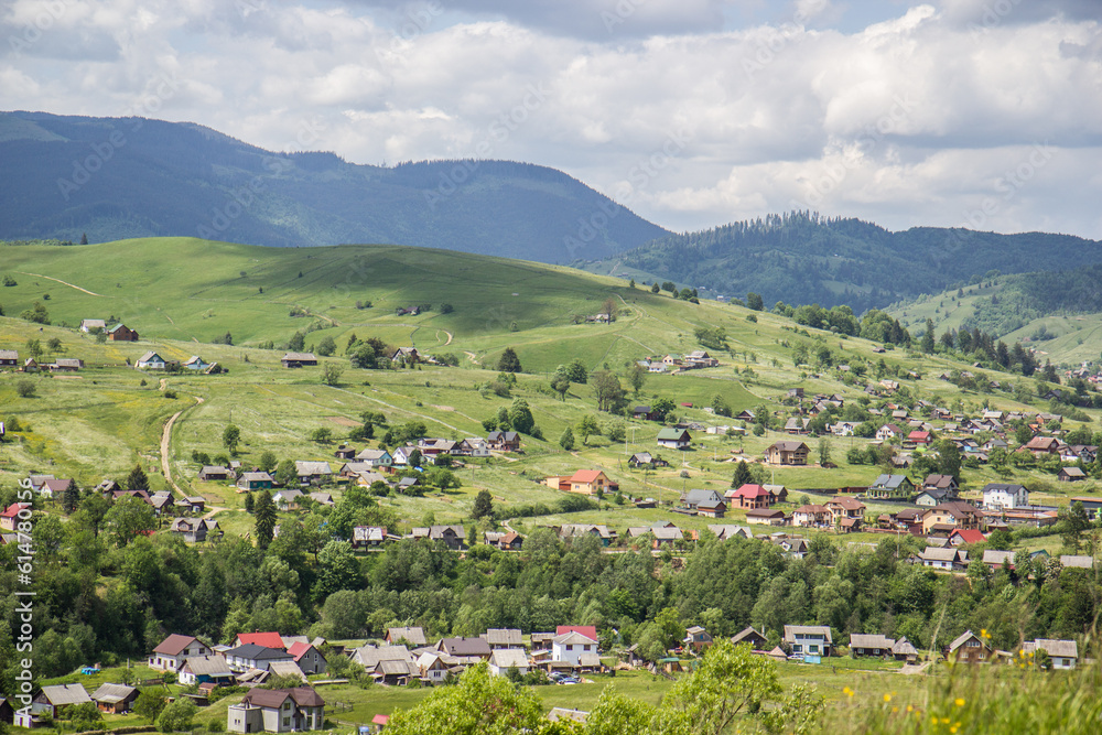 Fototapeta premium landscape with mountains and clouds