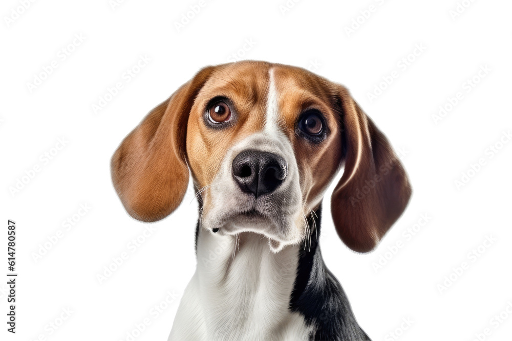 Beagle dog transparent background, PNG ,Generative AI