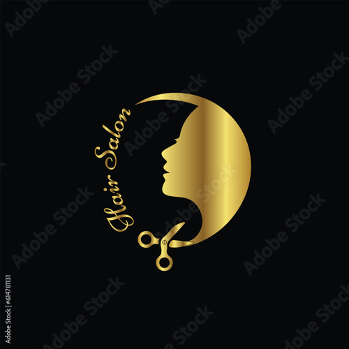 Creative Professional Trendy and Minimal Beauty, Hair Salon Logo Design, Beauty Salon Icon Logo in Editable Vector Format
