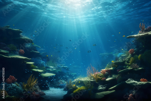 Underwater, no water in sight. AI generative © SANGHYUN