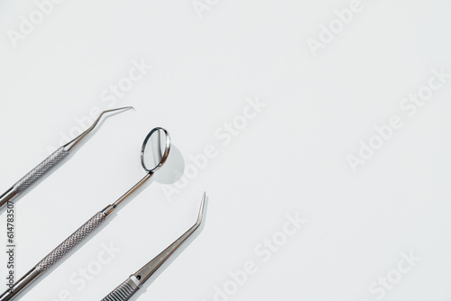 Set of Metal Dental Therapeutic Tools for Dentist