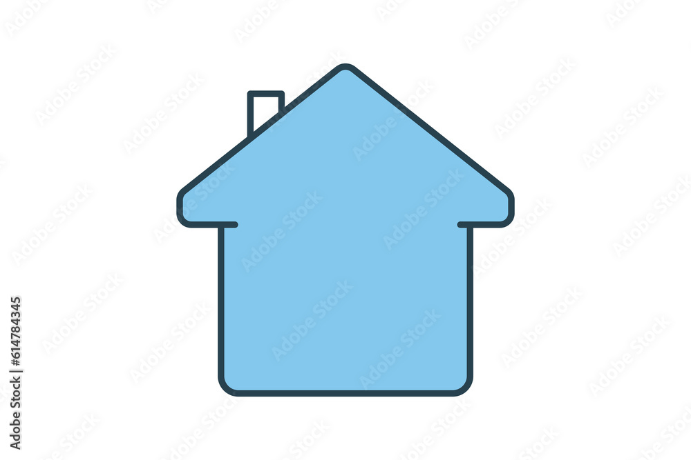 minimal home icon. Icon related to homepage, building. Flat line icon style design. Simple vector design editable minimal home icon. Icon related to homepage, building. Flat line icon style design. Simple vector design editable