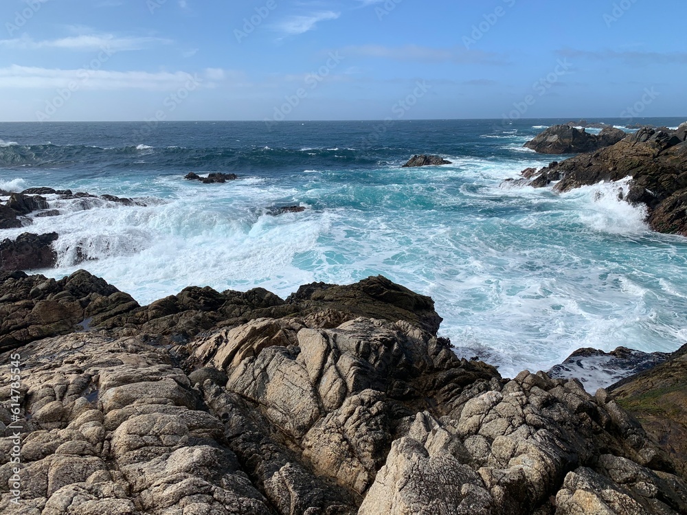 Rocking mountain coastline merge