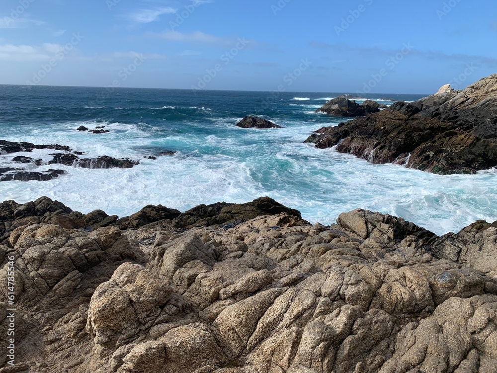 Rocking mountain coastline merge