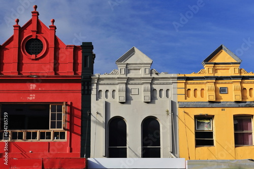 Photography Roof parapets of multicolored heritage buildings on Oxford Street, Paddington