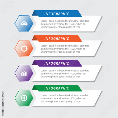 Modern infographic design template with icons