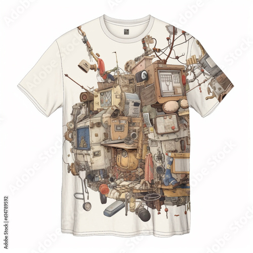obsolete equipment, Y2K t-shirt concept