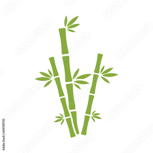Vector bamboo sprout logo design