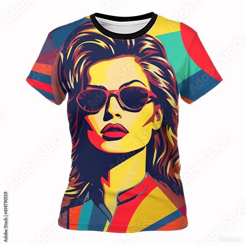 women wear sunglasses, Y2K t-shirt concept.