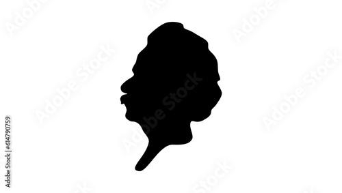 Edvard Grieg silhouette